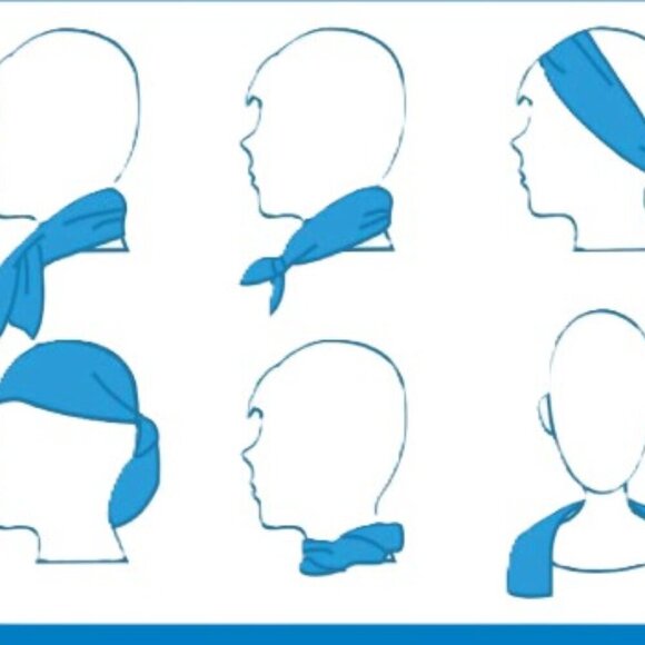 2 Cooling Neck Scarf Towels by Coolcore & La Plage by Espalma - Picture 6 of 6